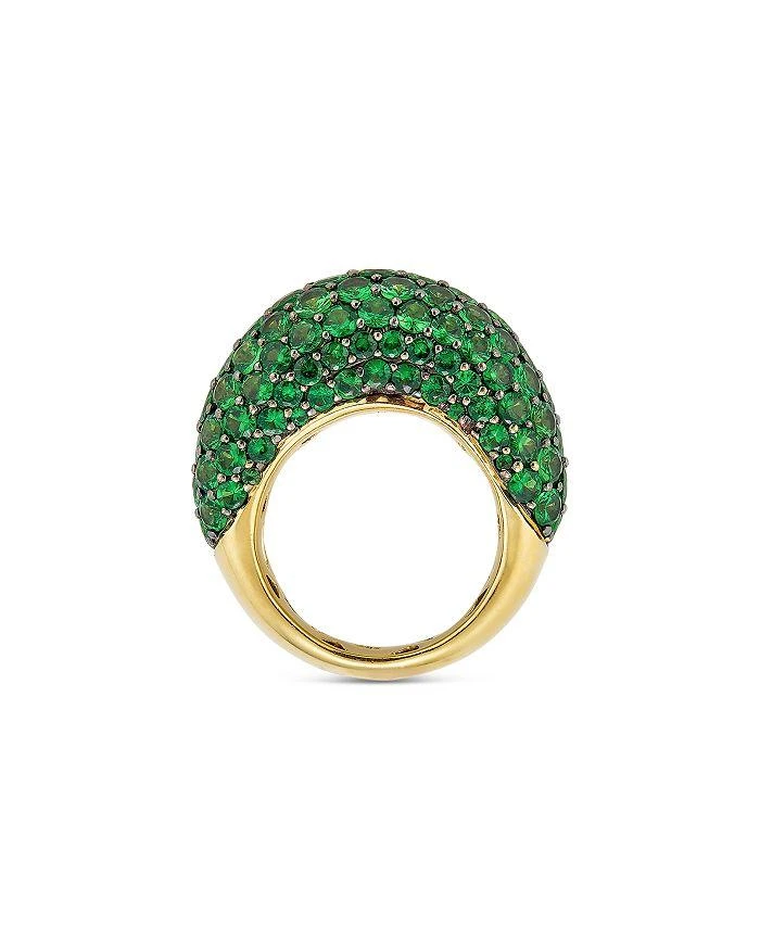 商品Piranesi|18K Yellow Gold Dome Tsavorite Pavé Large Statement Ring,价格¥68896,第2张图片详细描述