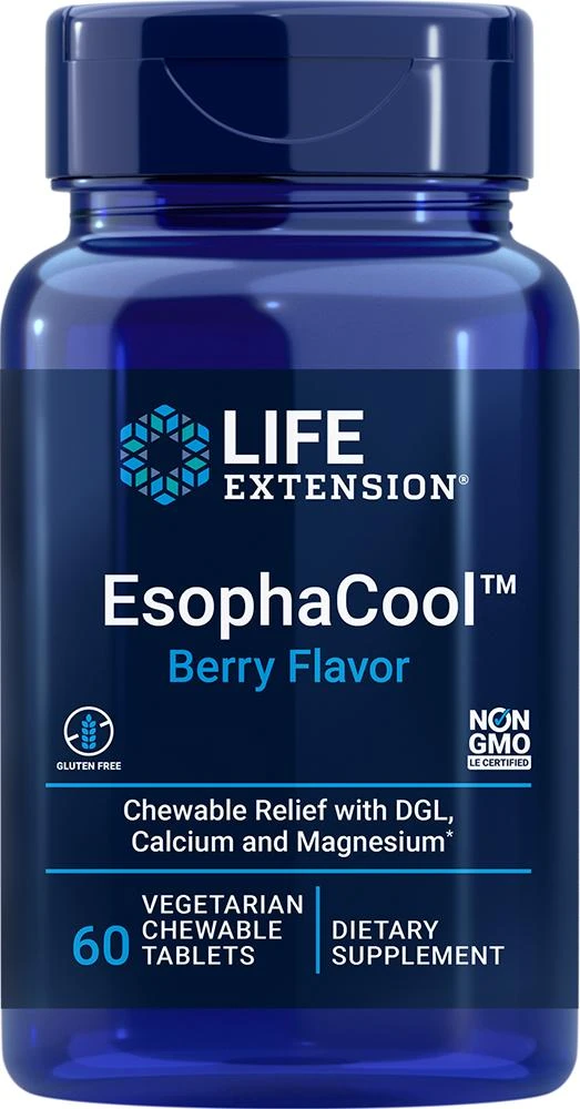 商品Life Extension|Life Extension EsophaCool™ (60 vegetarian chewable tablets),价格¥73,第1张图片