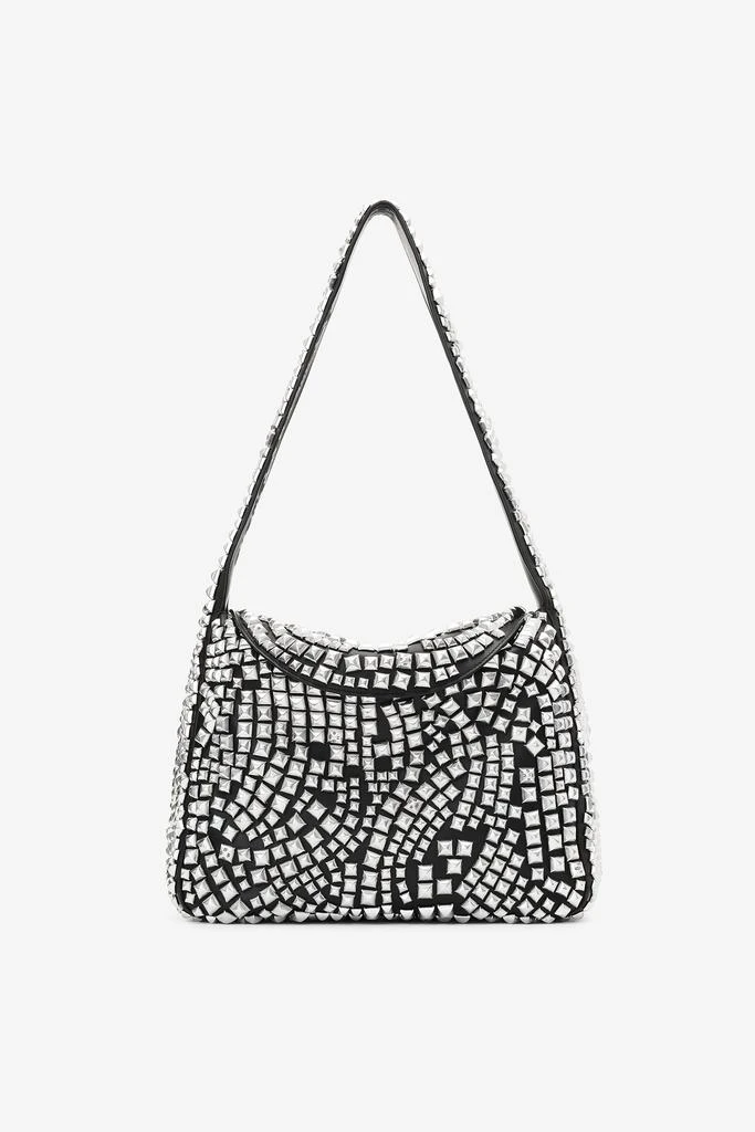 商品Alexander Wang|Spike Medium Hobo Bag In Studded Leather,价格¥15061,第1张图片