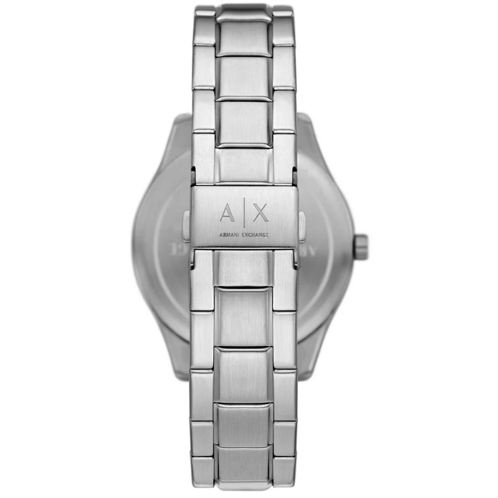 商品Armani Exchange|Men's Dante Multifunction Silver-Tone Stainless Steel Watch 42mm,价格¥1281,第3张图片详细描述