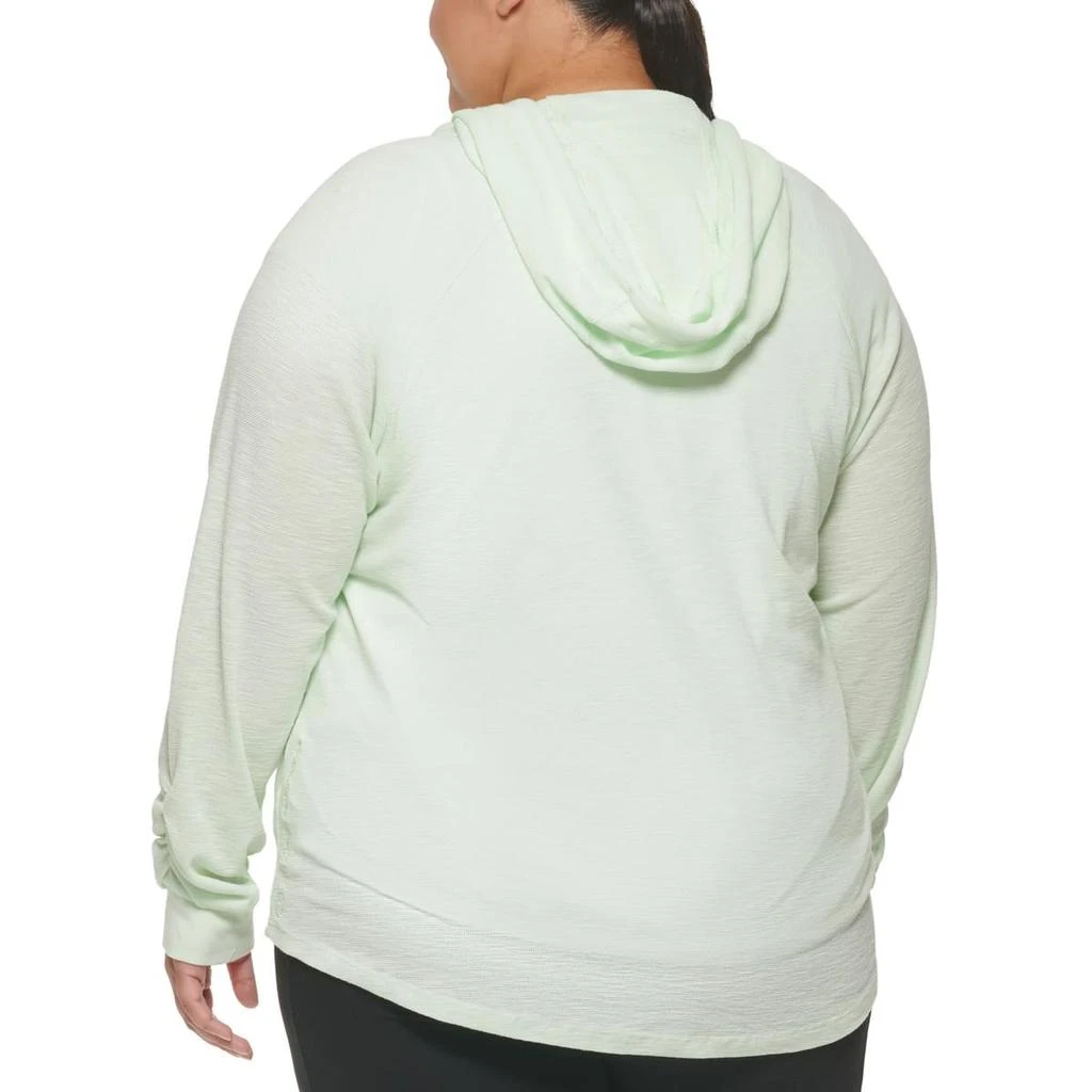 商品Calvin Klein|Plus Womens Logo Fitness Hoodie,价格¥187,第2张图片详细描述