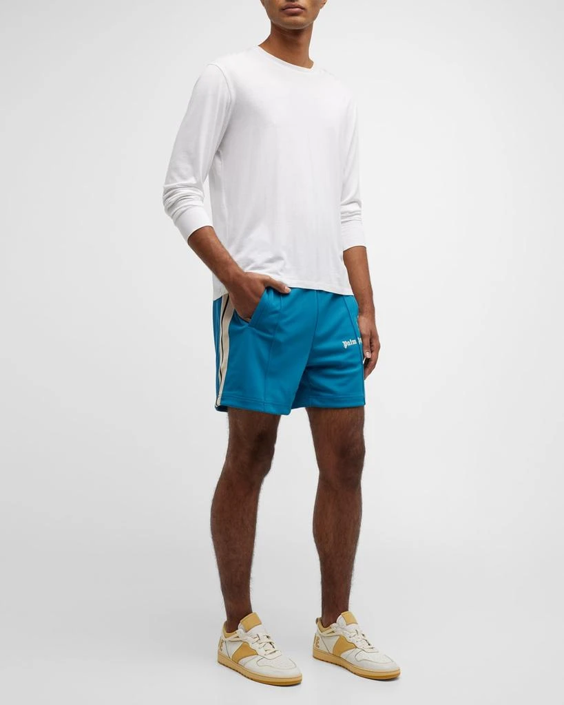 商品Palm Angels|Men's Pintuck Side-Stripe Track Shorts,价格¥1806,第3张图片详细描述