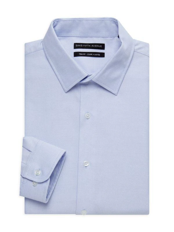 商品Saks Fifth Avenue|Trim Fit Textured Dress Shirt,价格¥228,第1张图片