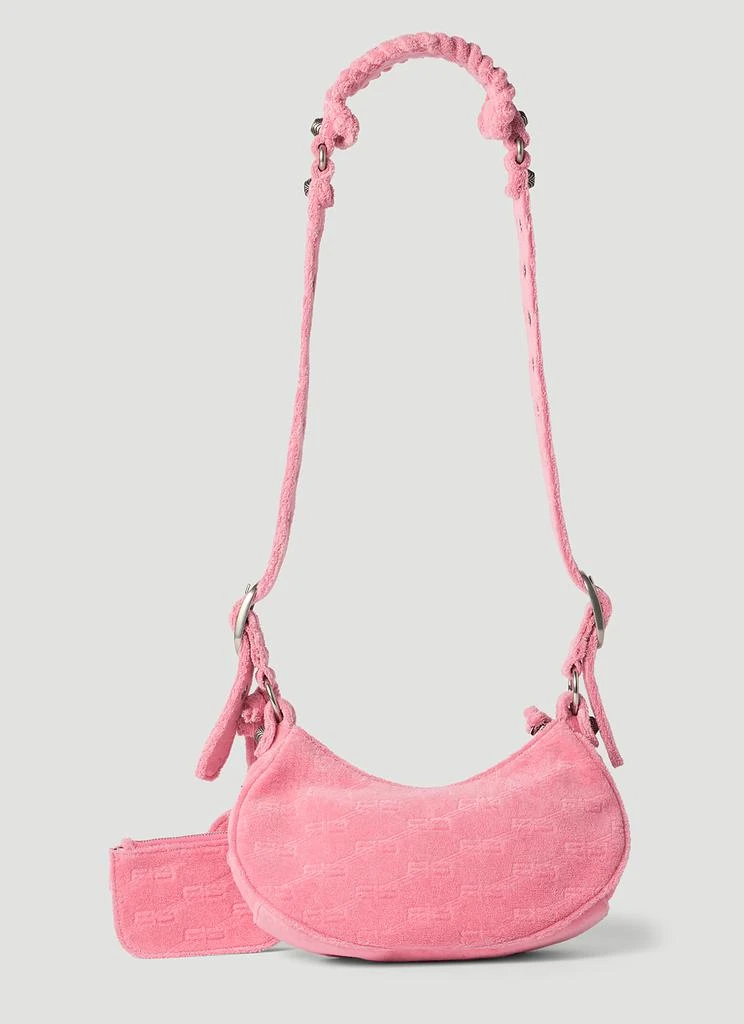 商品Balenciaga|Le Cagole XS Velour Shoulder Bag,价格¥11585,第3张图片详细描述