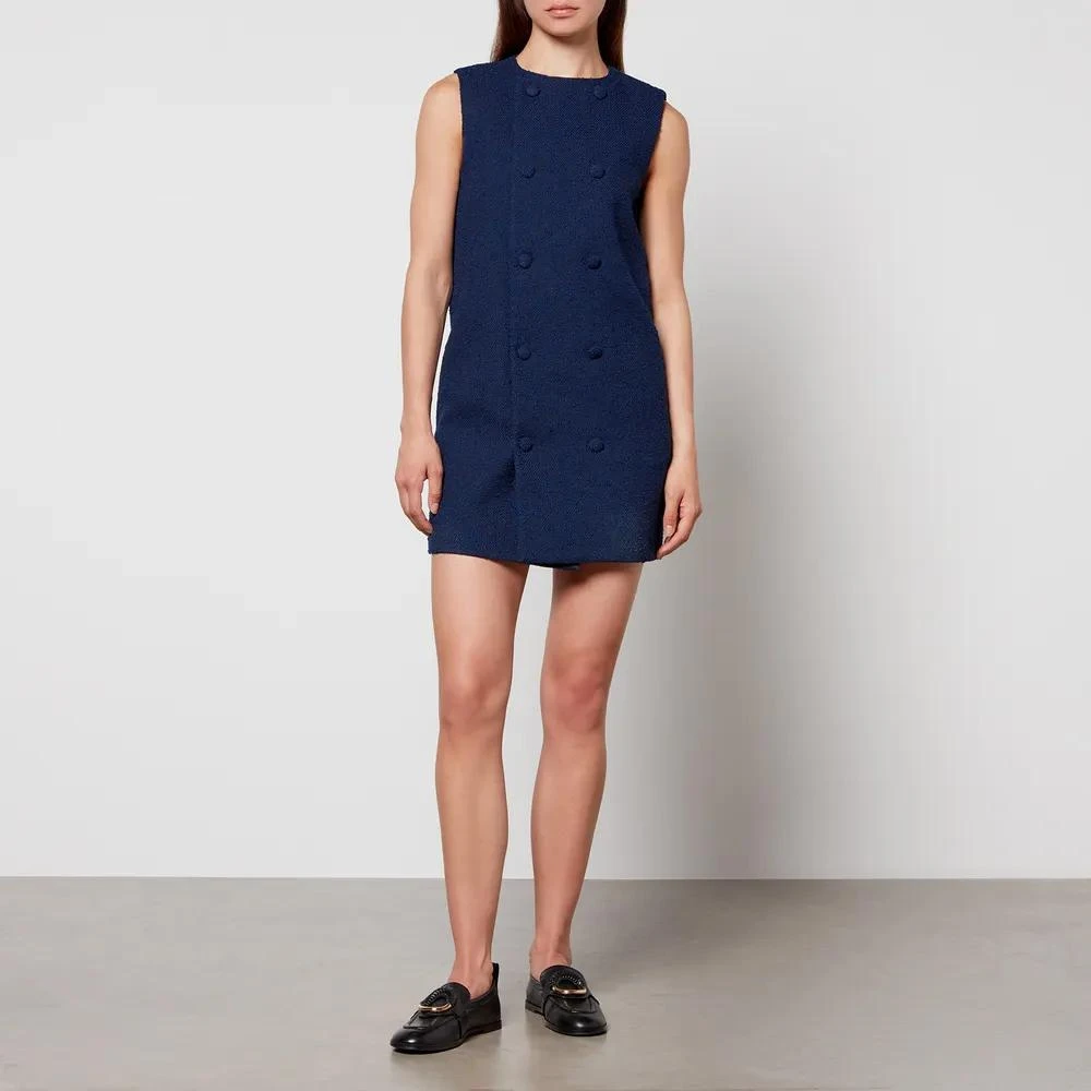 商品AMI|AMI Bouclé Double-Breasted Bouclé Mini Dress,价格¥2314,第3张图片详细描述