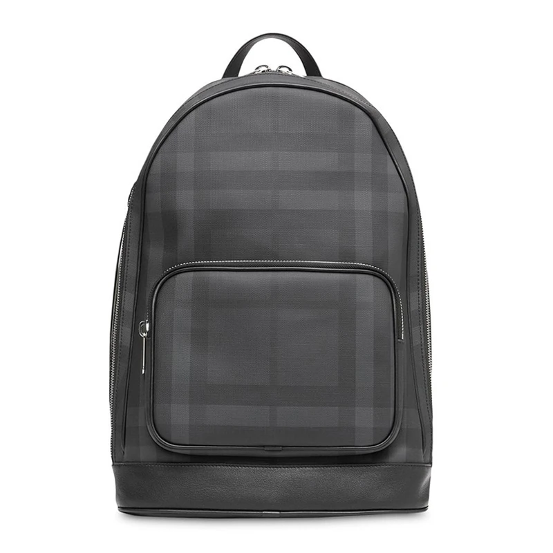 商品[国内直发] Burberry|Burberry 博柏利 男士格纹拼皮革双肩包 8013988,价格¥6746,第1张图片