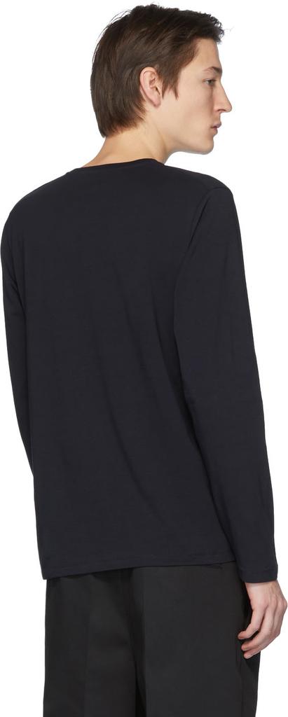 Navy Jersey Long Sleeve T-Shirt商品第3张图片规格展示