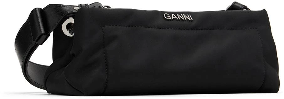 商品Ganni|黑色迷你 Pillow Baguette 单肩包,价格¥1934,第3张图片详细描述