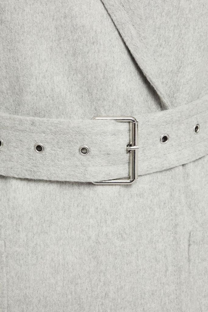 商品Helmut Lang|Belted wool and cashmere-blend felt coat,价格¥7173,第4张图片详细描述