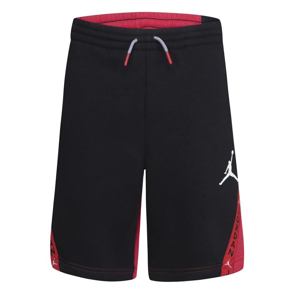 商品Jordan|Big Boys Drawstring Vertical Tape Fleece Shorts,价格¥181,第1张图片