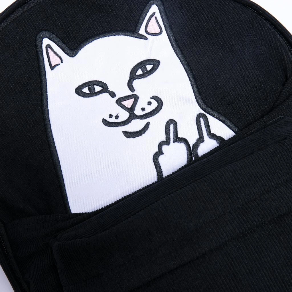 商品RIPNDIP|Lord Nermal Corduroy Backpack (Black),价格¥533,第4张图片详细描述