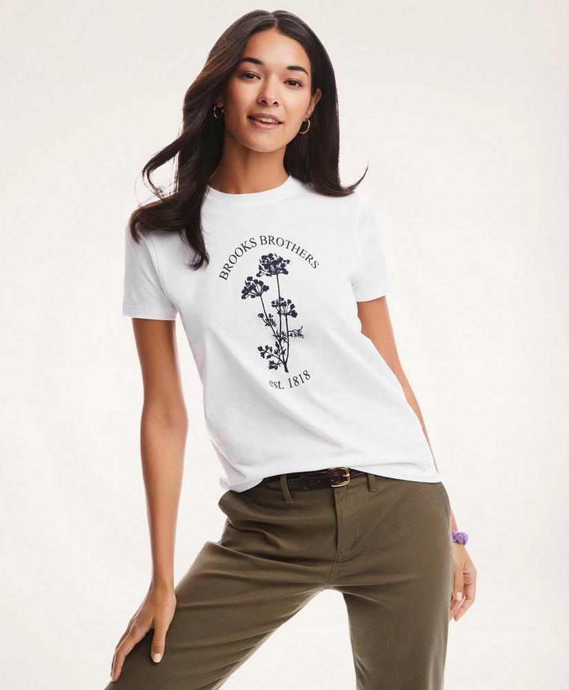 商品Brooks Brothers|Cotton Graphic T-Shirt,价格¥147,第1张图片