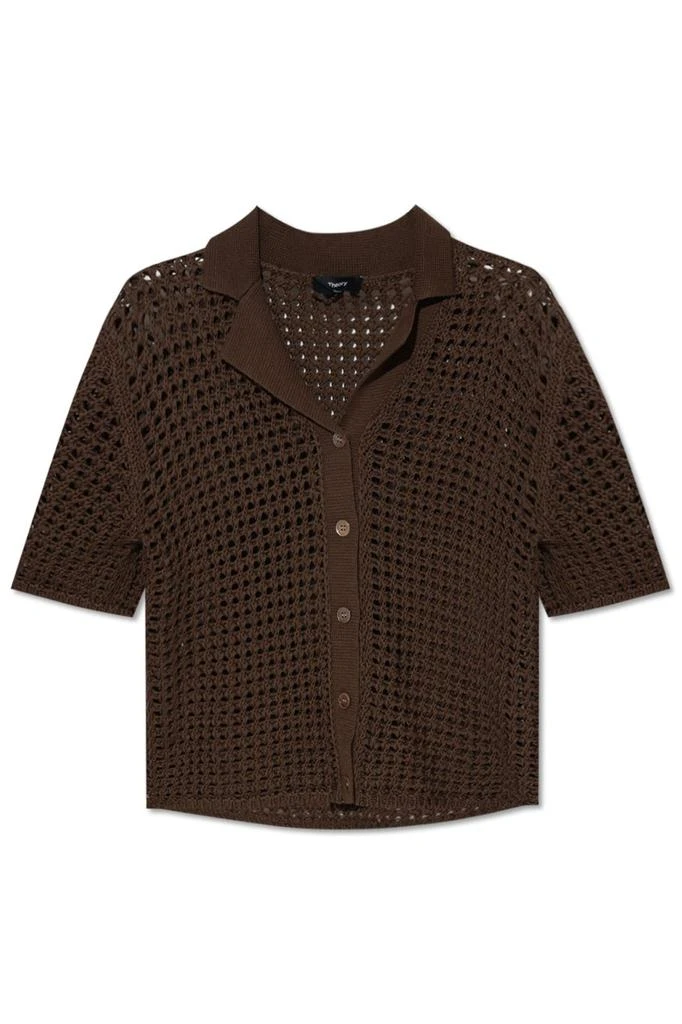 商品Theory|Theory Short Sleeved Buttoned Cardigan,价格¥1421,第1张图片