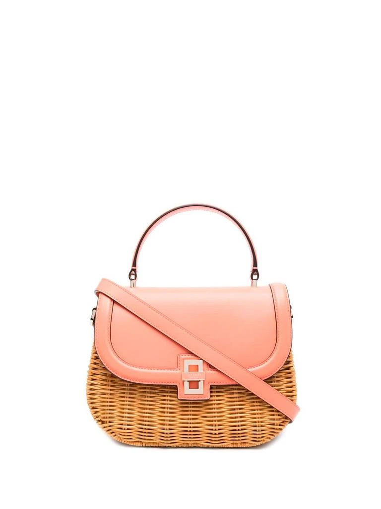 商品Kate Spade|Kate Spade `Gracie Wicker` Medium Top Handle Bag,价格¥1814,第1张图片