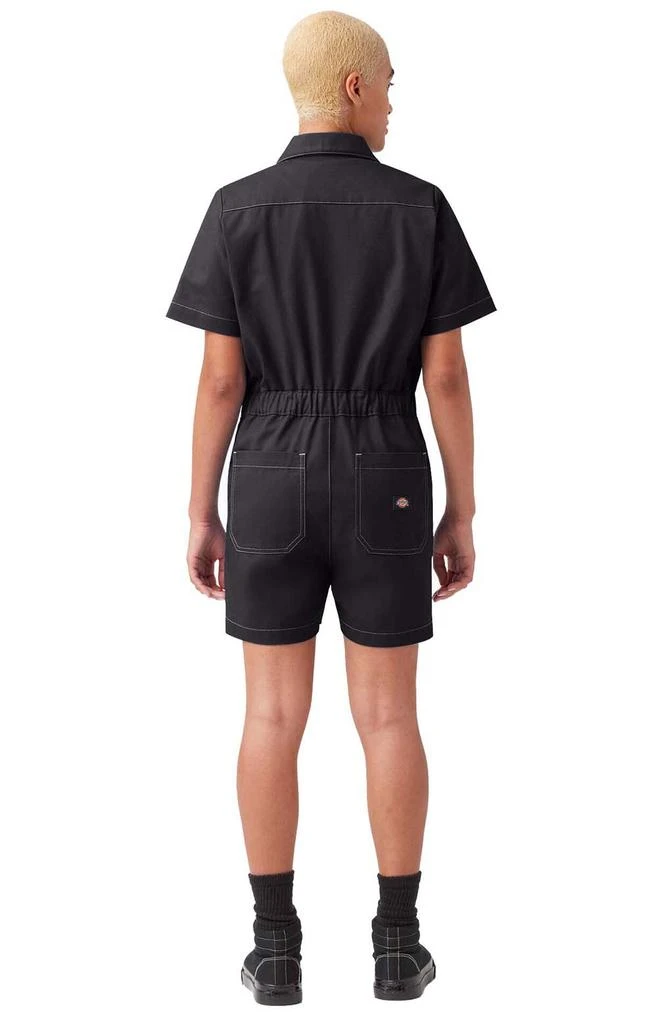商品DICKIES|(FVR05RBKX) Ripstop Short Sleeve Coveralls - Rinsed Black,价格¥347-¥361,第3张图片详细描述