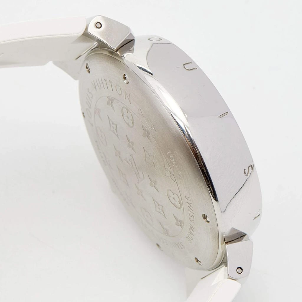 Louis Vuitton Mother of Pearl Stainless Steel Rubber Tambour Lovely Cup Q11BA Women's Wristwatch 39 mm 商品