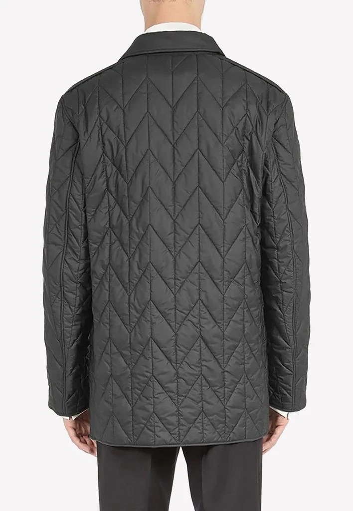 商品Salvatore Ferragamo|Logo-Patch Quilted Jacket,价格¥8509,第2张图片详细描述