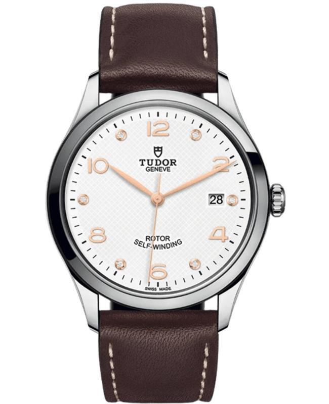 商品Tudor|Tudor 1926 39mm White Diamond Dial Leather Strap Men's Watch M91550-0014,价格¥14842,第1张图片