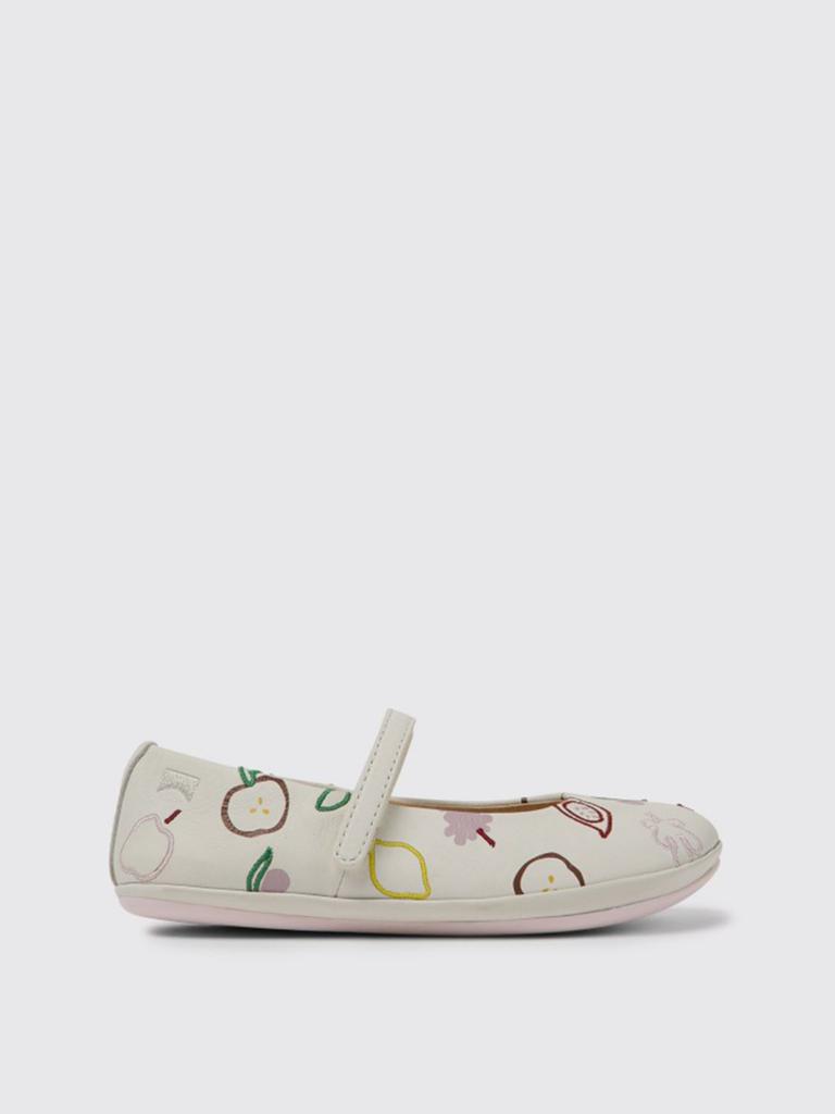 Twins ballet flats in white leather商品第1张图片规格展示