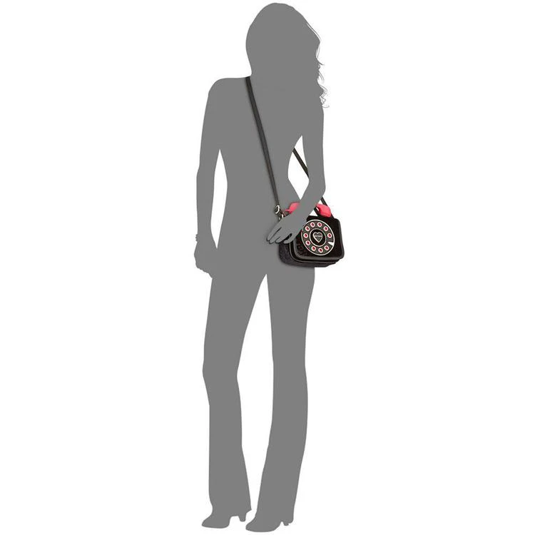 商品Betsey Johnson|Mini Embossed Rose Phone Crossbody, a Macy's Exclusive Style,价格¥436,第3张图片详细描述