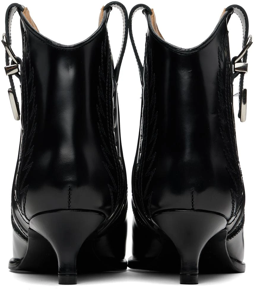 商品Toga Pulla|Black Western Heeled Boots,价格¥1027,第2张图片详细描述