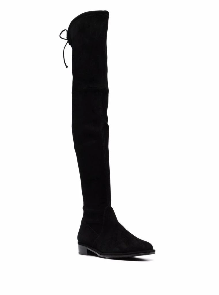 商品Stuart Weitzman|Lowland Black Suede Boots,价格¥8010,第2张图片详细描述