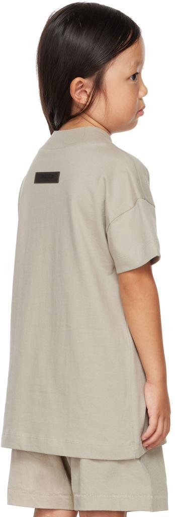 商品Essentials|Kids Gray Mock Neck T-Shirt,价格¥179,第5张图片详细描述