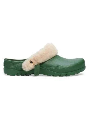 商品Coach|Lola Shearling-Trim Rubber Clogs,价格¥625,第1张图片