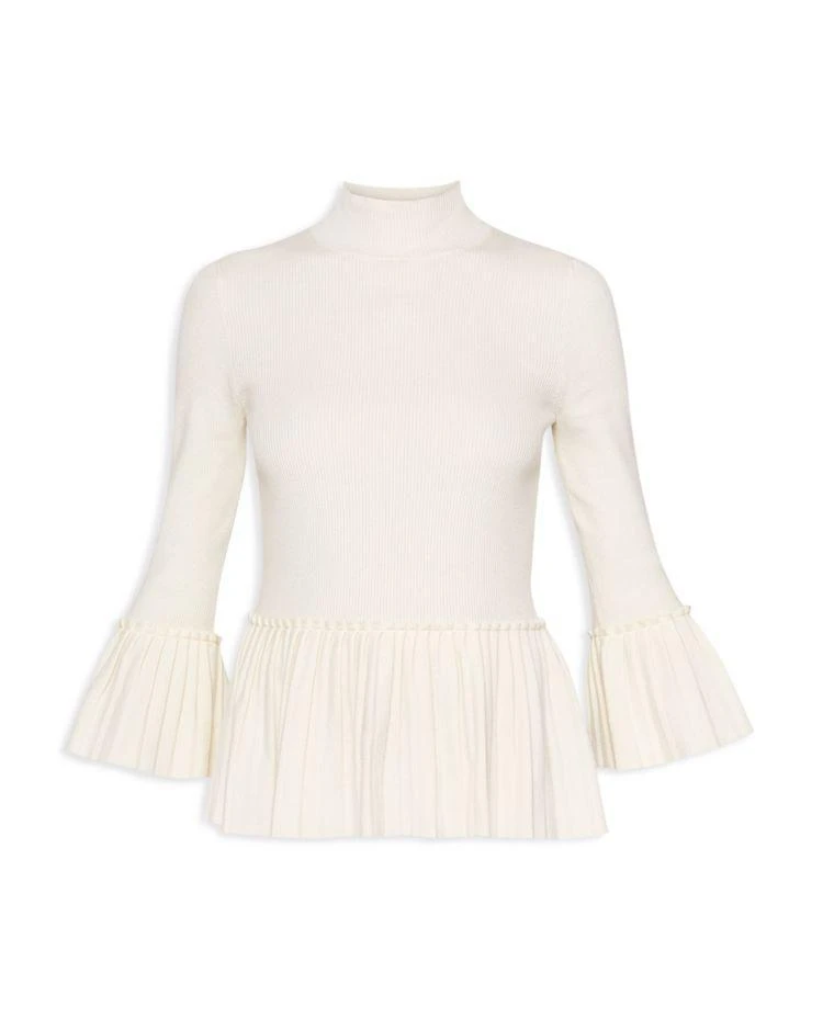 商品Ted Baker London|Ted Baker Lislie Pleat-Detail Rib-Knit Sweater,价格¥926,第4张图片详细描述