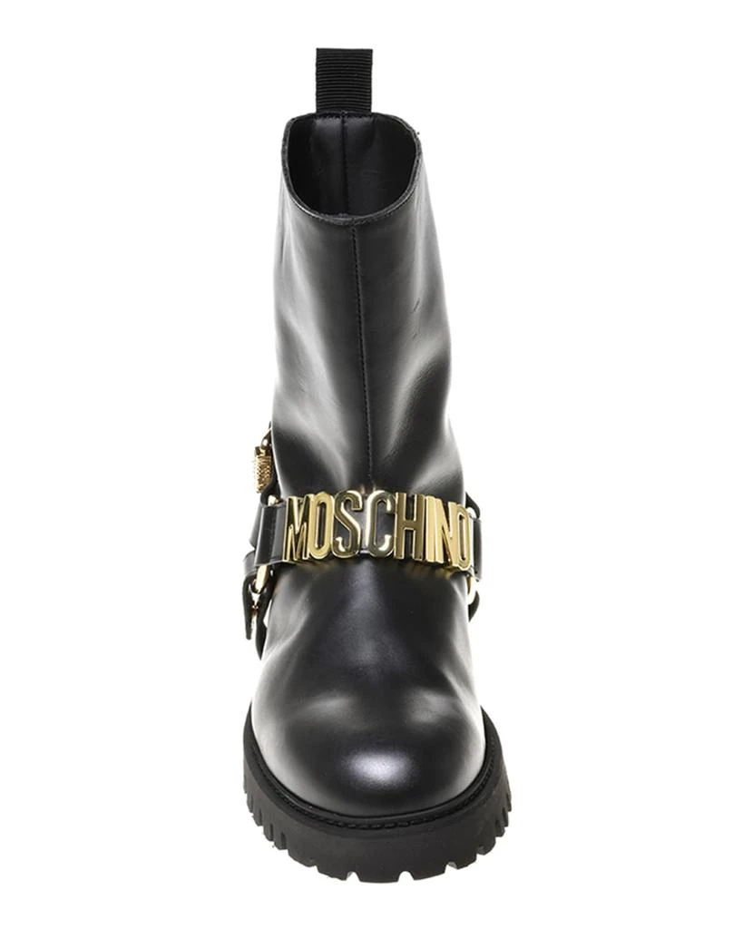 商品Moschino|Men's Logo Harness Ankle Boots,价格¥6455,第2张图片详细描述