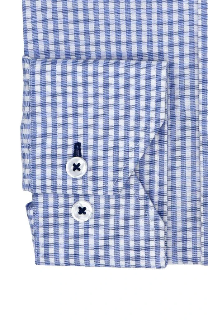 商品Lorenzo Uomo|Gingham Print Trim Fit Dress Shirt,价格¥455,第2张图片详细描述