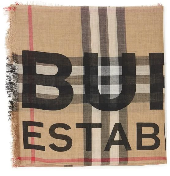 商品Burberry|羊毛和丝绸大方块,价格¥3522,第1张图片
