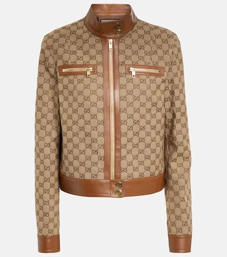 商品Gucci|GG Supreme canvas bomber jacket,价格¥34116,第1张图片