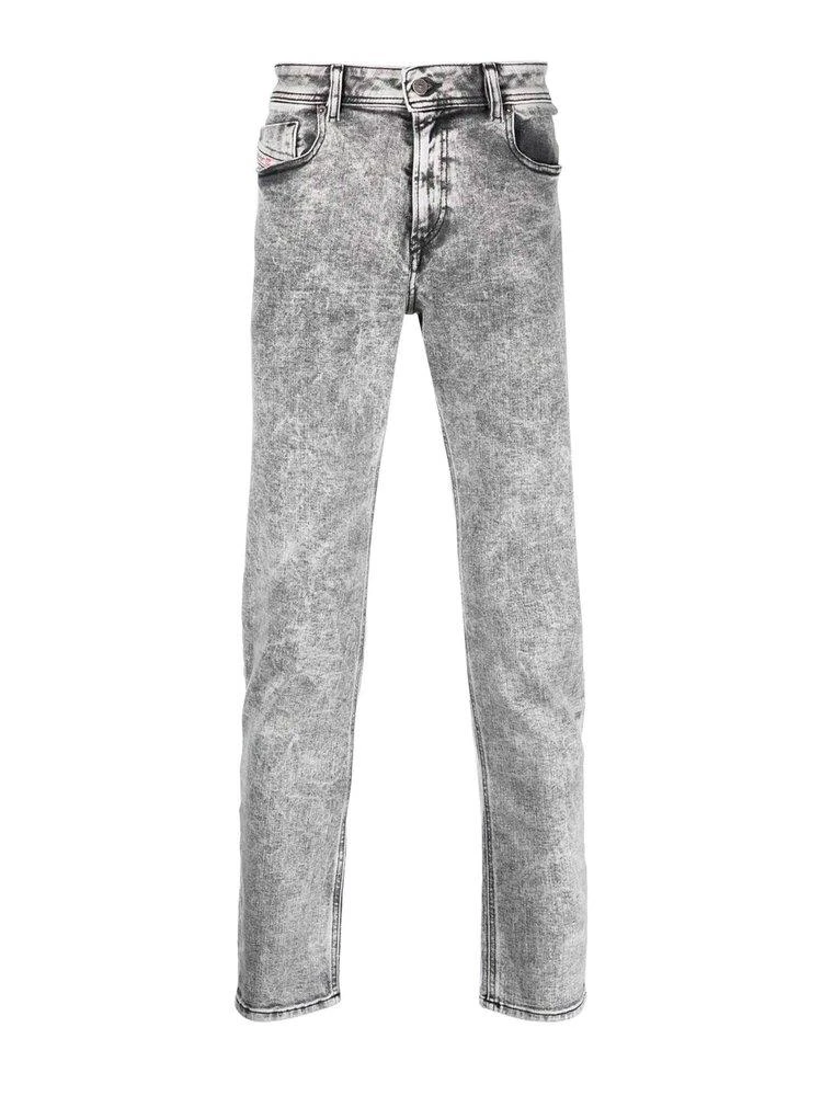 商品Diesel|Diesel Marble-Pattern Slim-Fit Jeans,价格¥1104,第1张图片