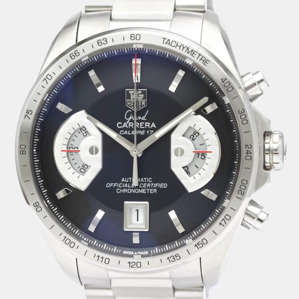Tag Heuer Black Stainless Steel Grand Carrera CAV511A Automatic Men's Wristwatch 43 mm商品第2张图片规格展示