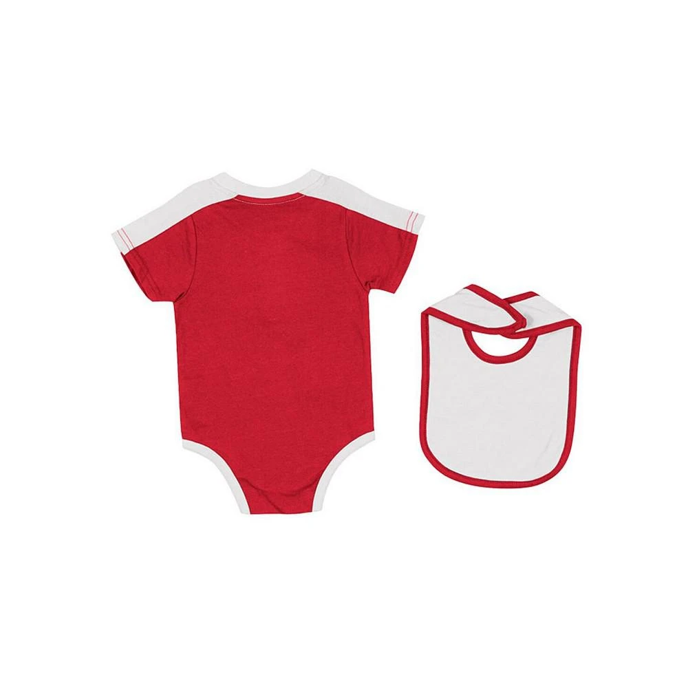 商品Colosseum|Baby Boys and Girls Red Wisconsin Badgers Encore Bodysuit and Bib Set,价格¥187,第2张图片详细描述