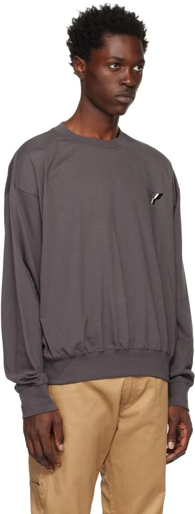 商品We11done|Gray W Line Sweatshirt,价格¥2262,第2张图片详细描述