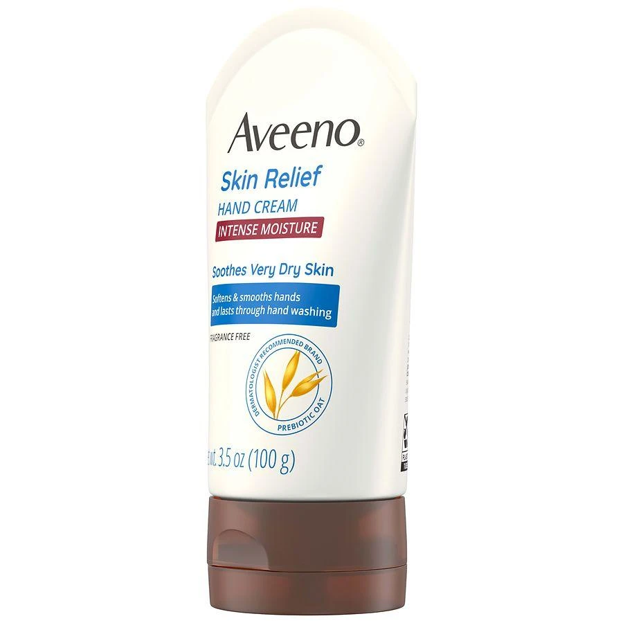 商品Aveeno|Skin Relief Intense Moisture Hand Cream with Soothing Prebiotic Oat Fragrance-Free,价格¥84,第4张图片详细描述