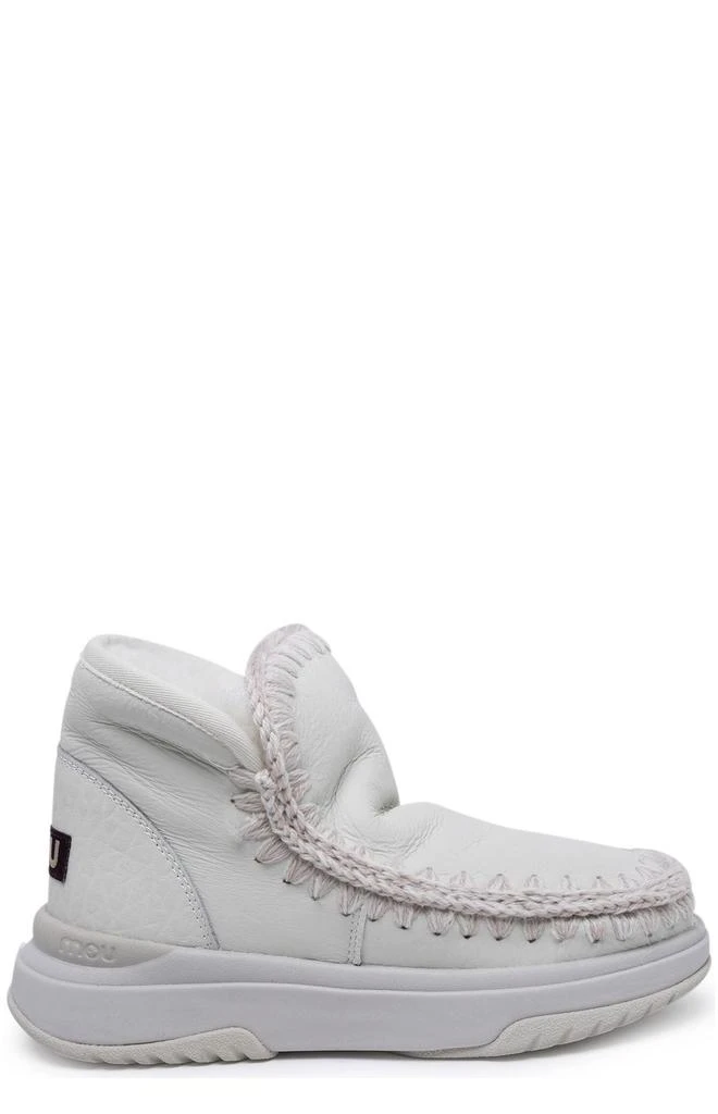 商品Mou|Mou Eskimo Crochet Stitch-Trim Boots,价格¥1931,第1张图片