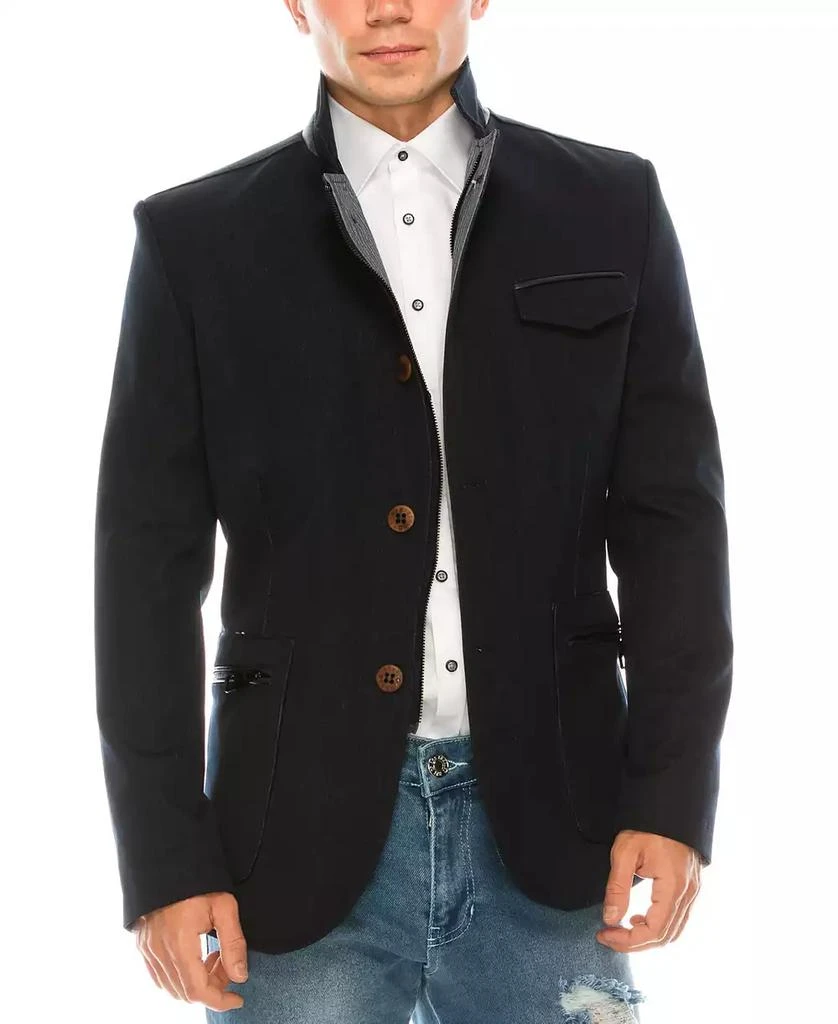 商品RON TOMSON|Men's Modern Casual Stand Collar Sports Jacket,价格¥2967,第3张图片详细描述
