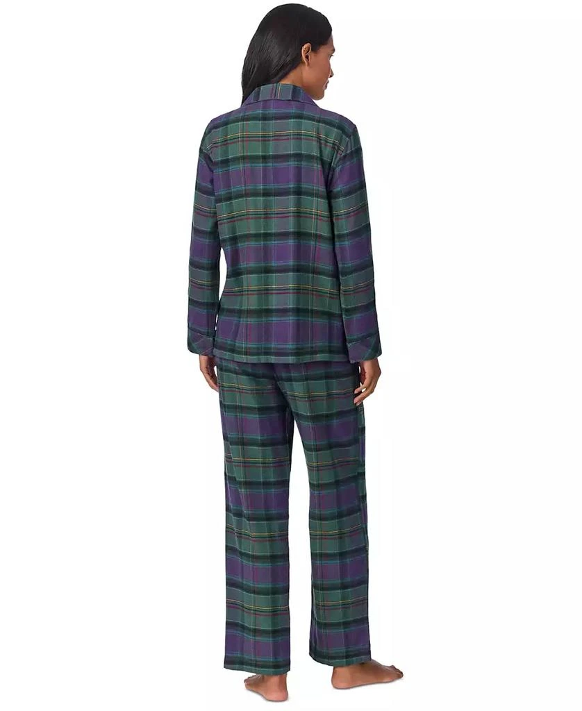 商品Ralph Lauren|Women's Plaid Notched-Collar Pajama Set,价格¥411,第2张图片详细描述