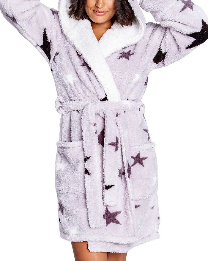 商品PJ Salvage|Printed Plush Hooded Robe,价格¥350,第2张图片详细描述
