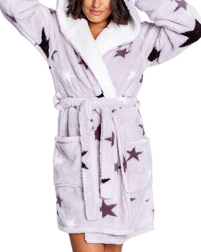 商品PJ Salvage|Printed Plush Hooded Robe,价格¥696,第4张图片详细描述