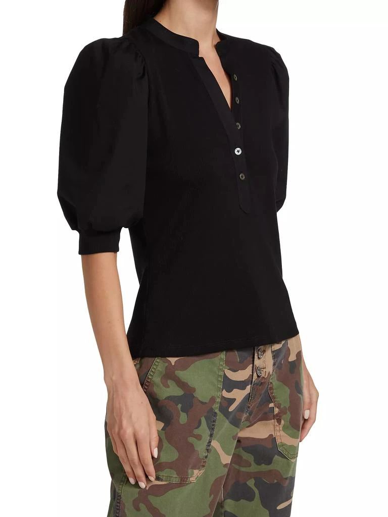 商品VERONICA BEARD|Coralee Puff-Sleeve Top,价格¥1479,第4张图片详细描述