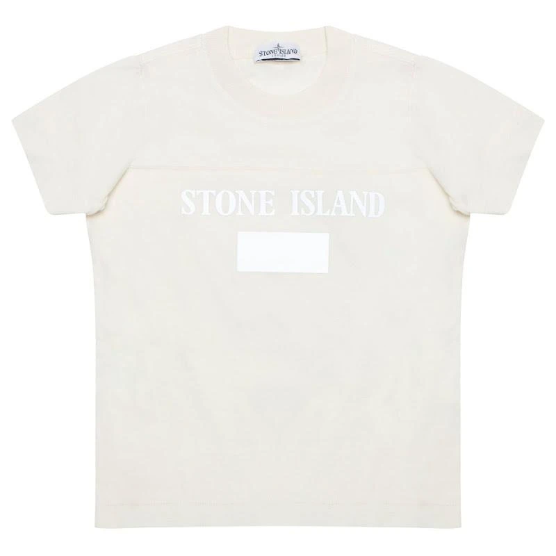 商品Stone Island|White logo t-shirt T恤,价格¥489,第1张图片