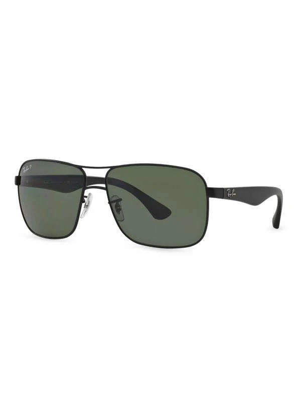 商品Ray-Ban|RB3516 59MM Round Aviator Sunglasses,价格¥819,第2张图片详细描述