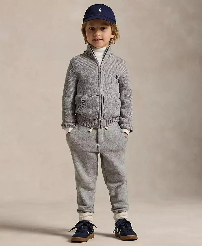 商品Ralph Lauren|Toddler and Little Boys Cotton Full-Zip Sweater,价格¥629,第2张图片详细描述