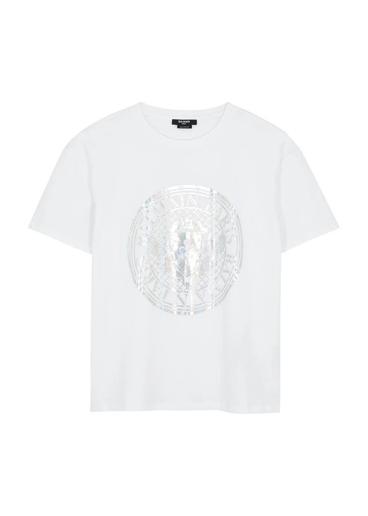 商品Balmain|KIDS Logo cotton T-shirt (12-14 years),价格¥703,第1张图片