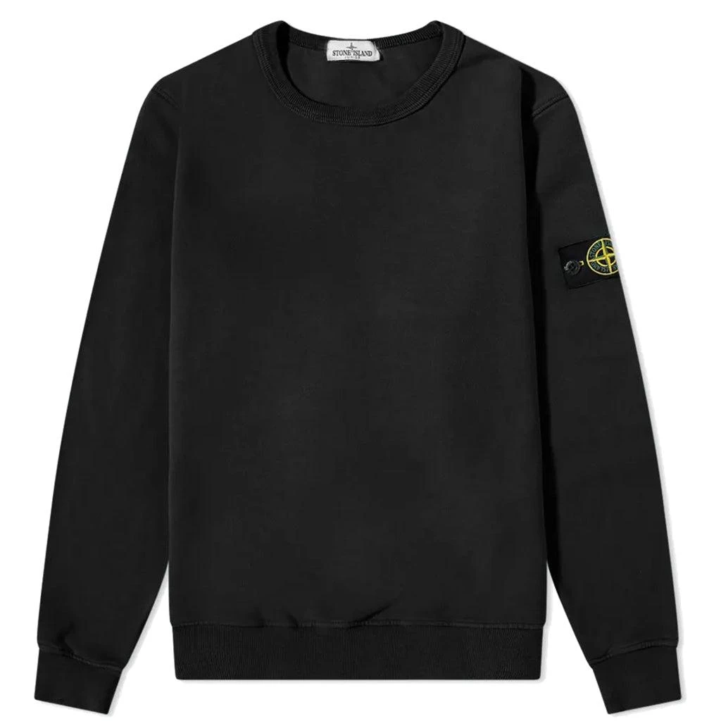商品Stone Island|Black Crewneck Sweatshirt,价格¥1316,第1张图片