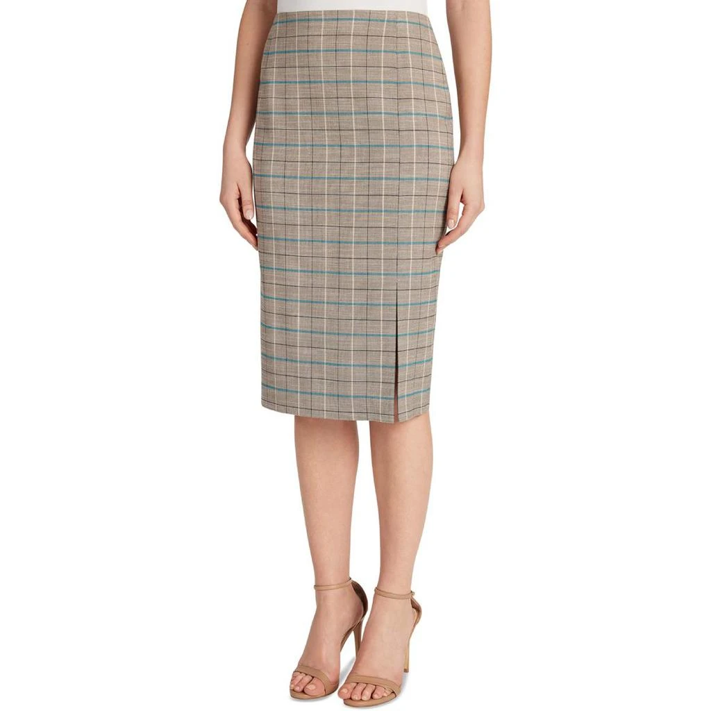 商品Tahari|Tahari ASL Womens Plaid Work Pencil Skirt,价格¥154,第1张图片